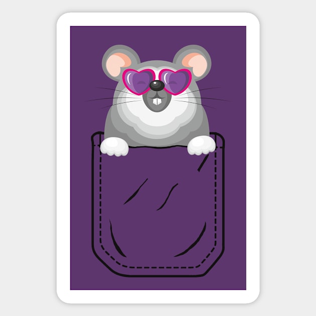 Pocket Mouse Sticker by Saulene